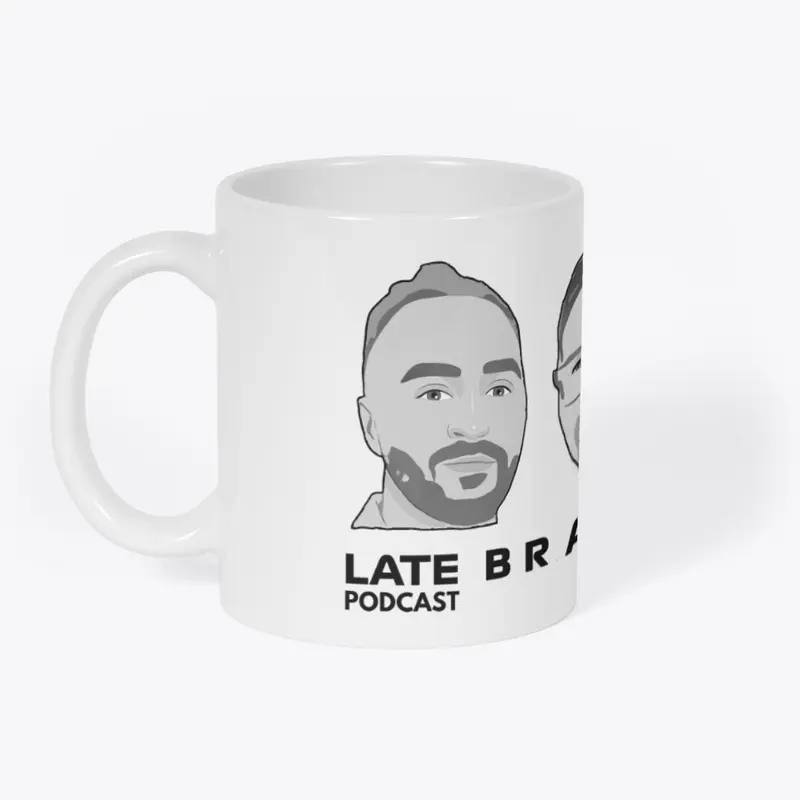 LB Mugs on a mug